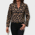 Kasdienė leopardų rašto blusa