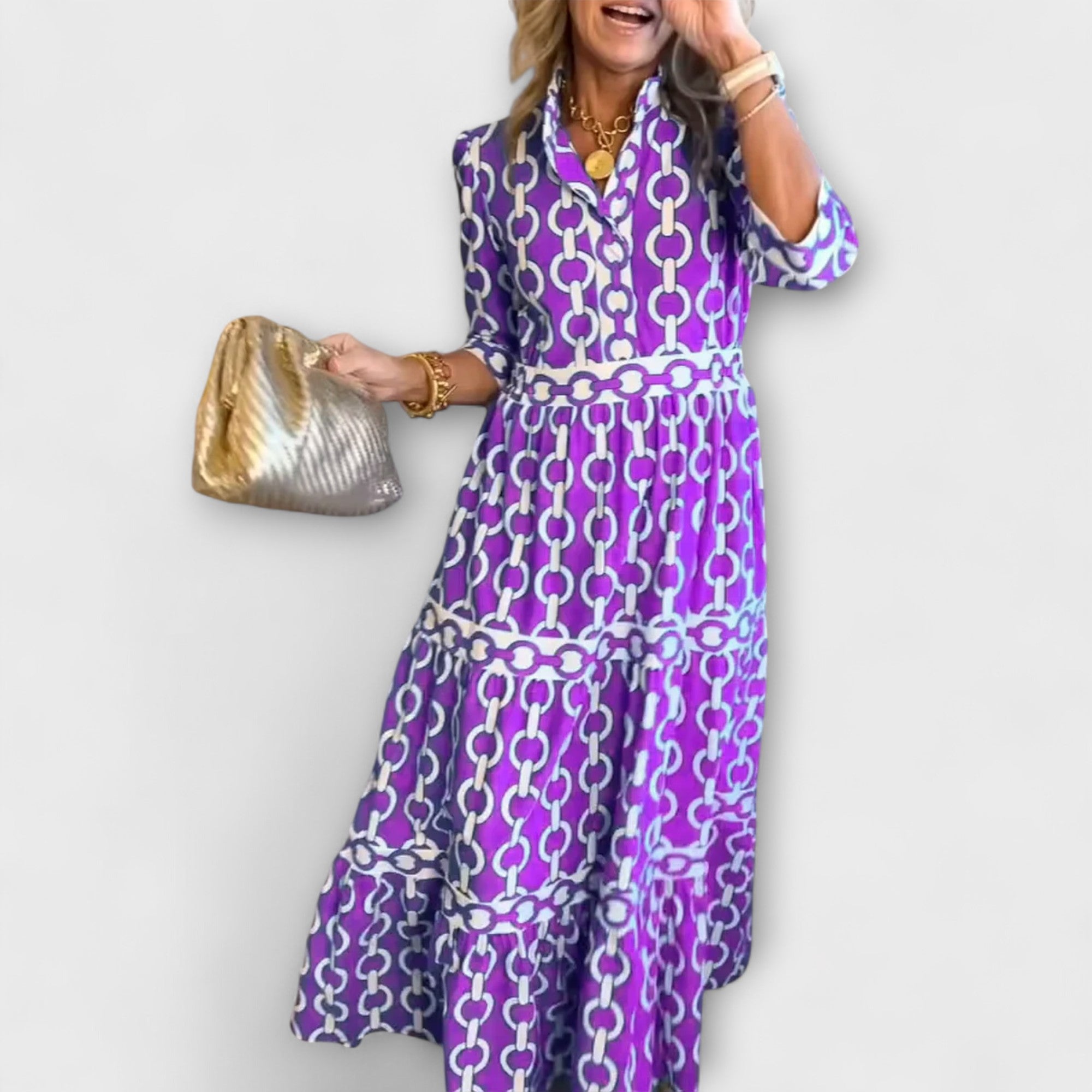 Midi Dress with Chains