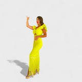Neoninė Flamenco Suknelė