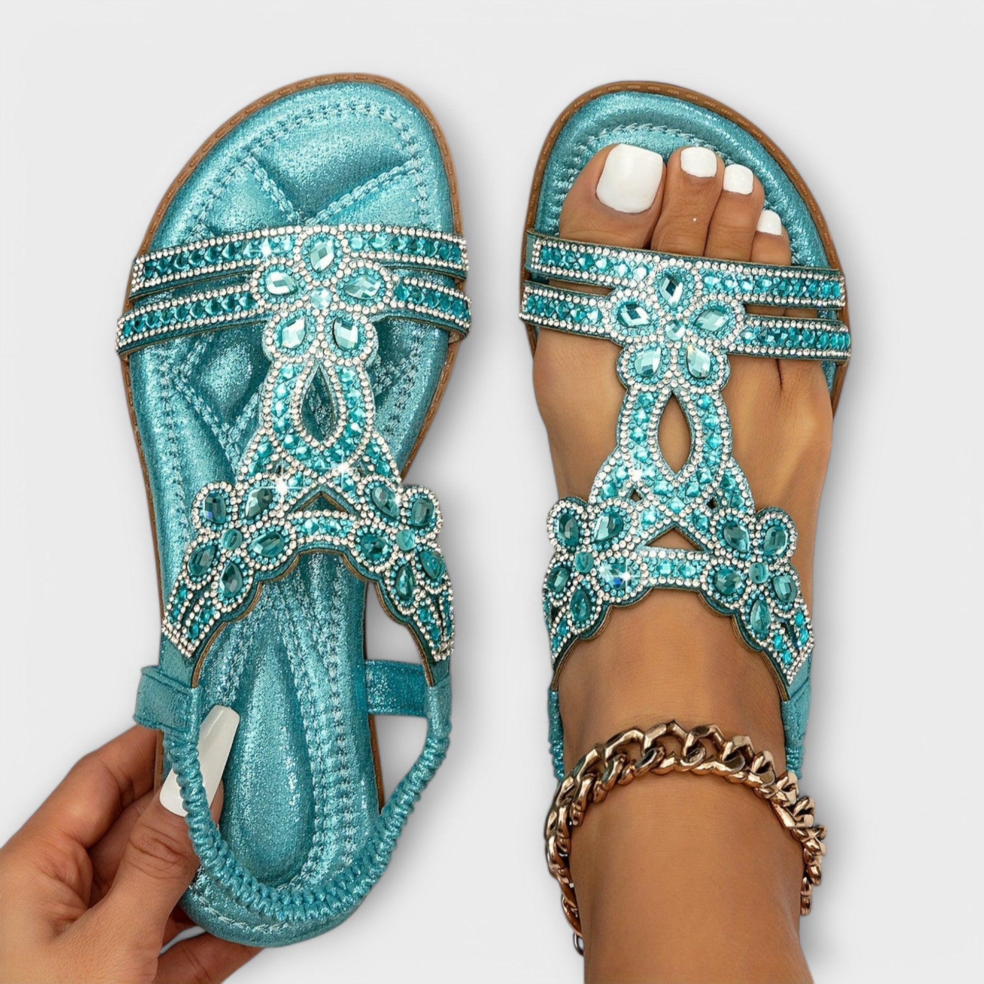 Boho Stiliaus Ortopediniai Sandalai