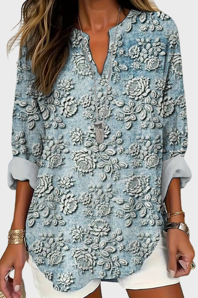Blue Dinner Blouse