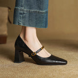 Marleon Leather High Heels