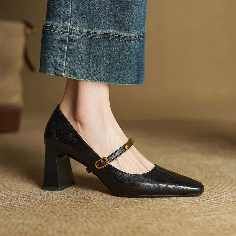 Marleon Leather High Heels