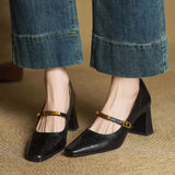 Marleon Leather High Heels
