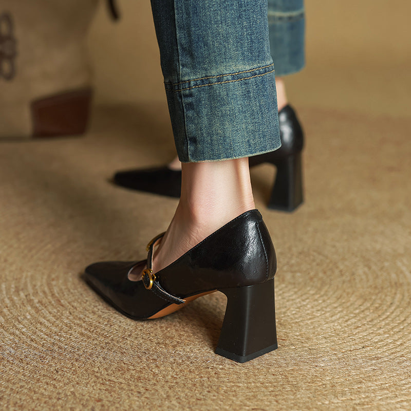 Marleon Leather High Heels