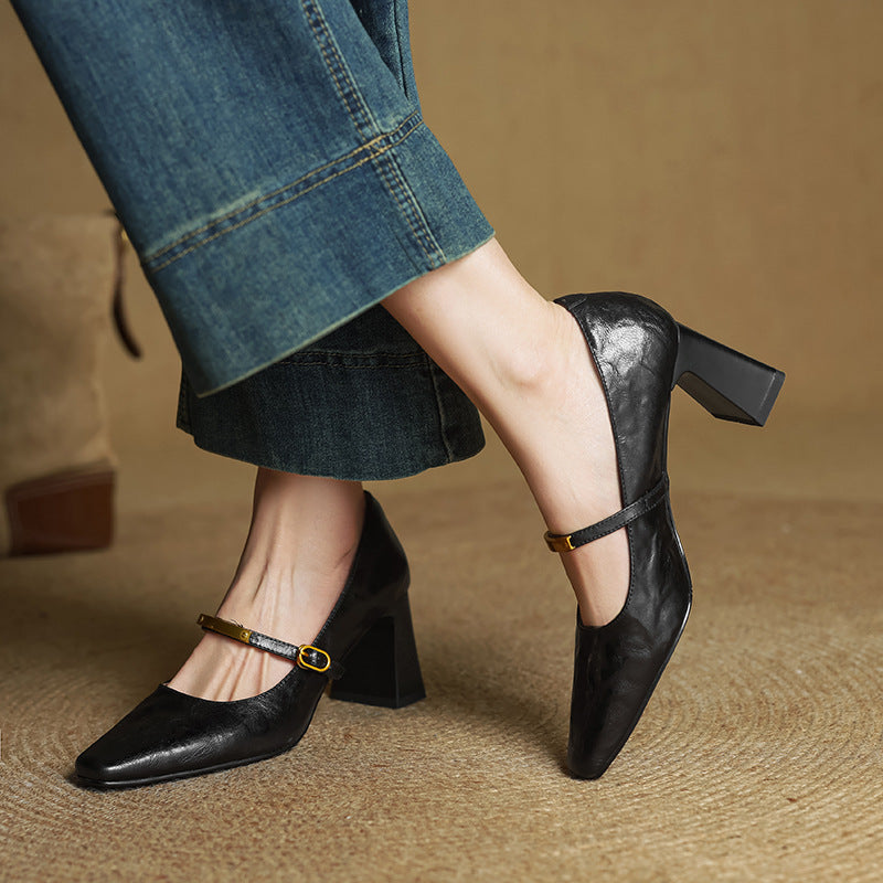 Marleon Leather High Heels