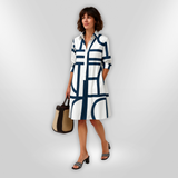 Geometric Midi Dress