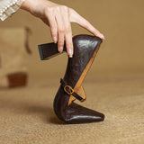 Marleon Leather High Heels
