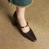 Marleon Leather High Heels