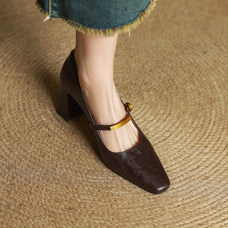 Marleon Leather High Heels