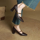 Marleon Leather High Heels