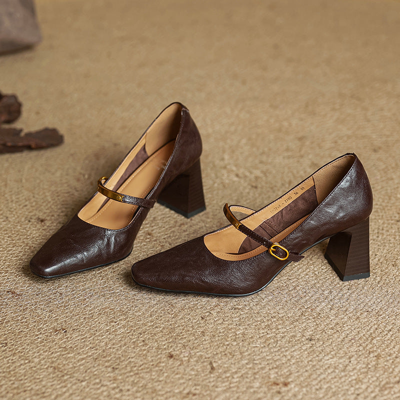 Marleon Leather High Heels