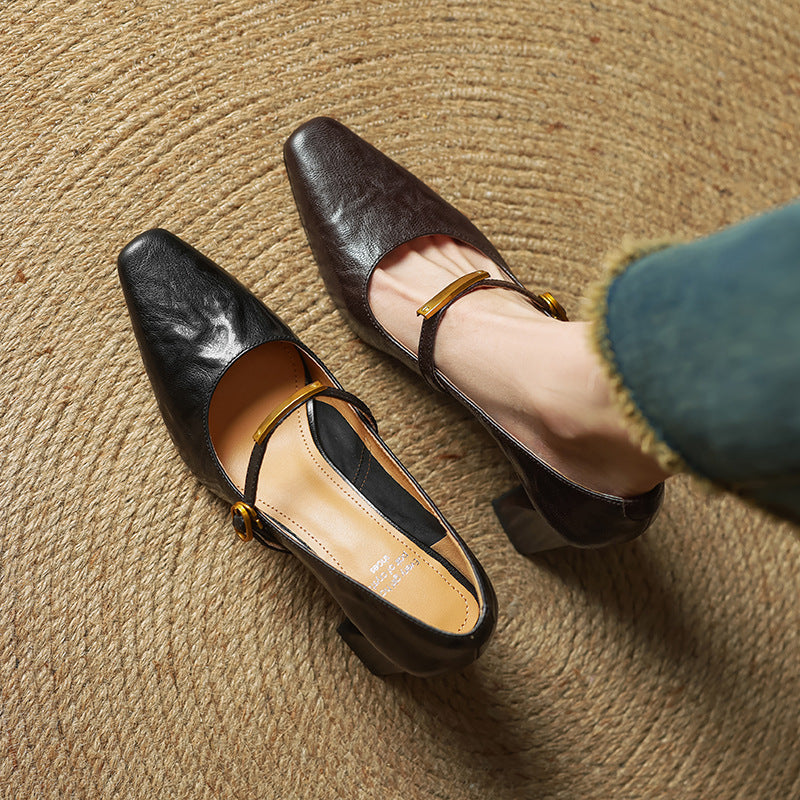 Marleon Leather High Heels