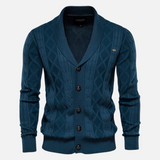 Argyle Pattern Soft Cardigan