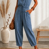 Džinsinis Jumpsuit'as su Diržais