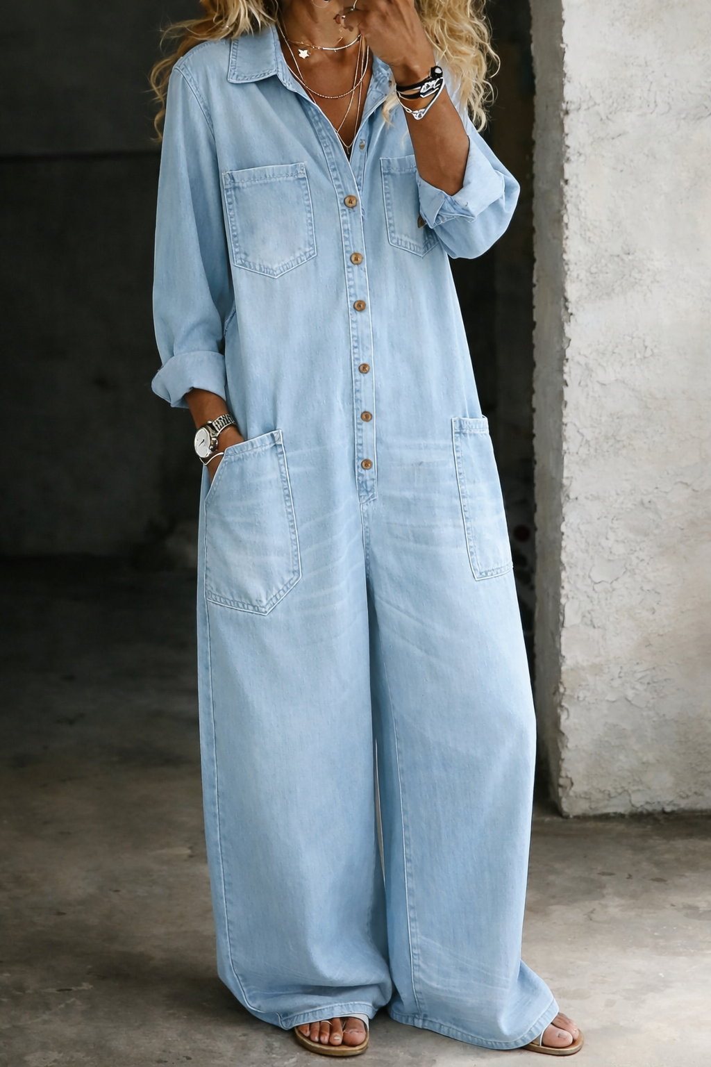 Komfortiškas Kasdienis Jumpsuit