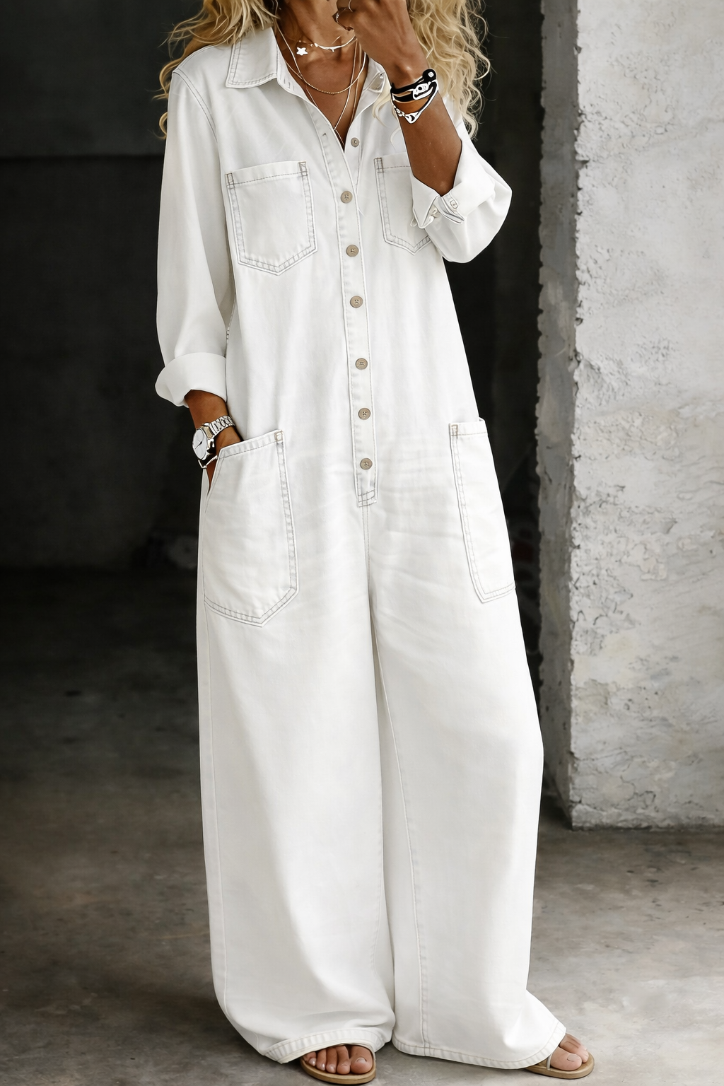 Komfortiškas Kasdienis Jumpsuit