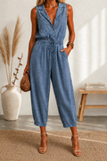 Džinsinis Jumpsuit'as su Diržais
