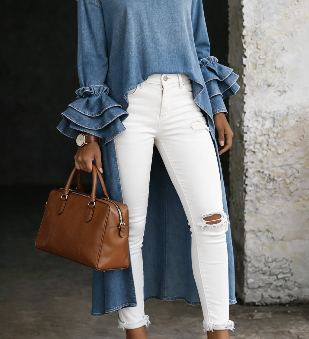 Atsitiktinė Džinsinė Marškinė