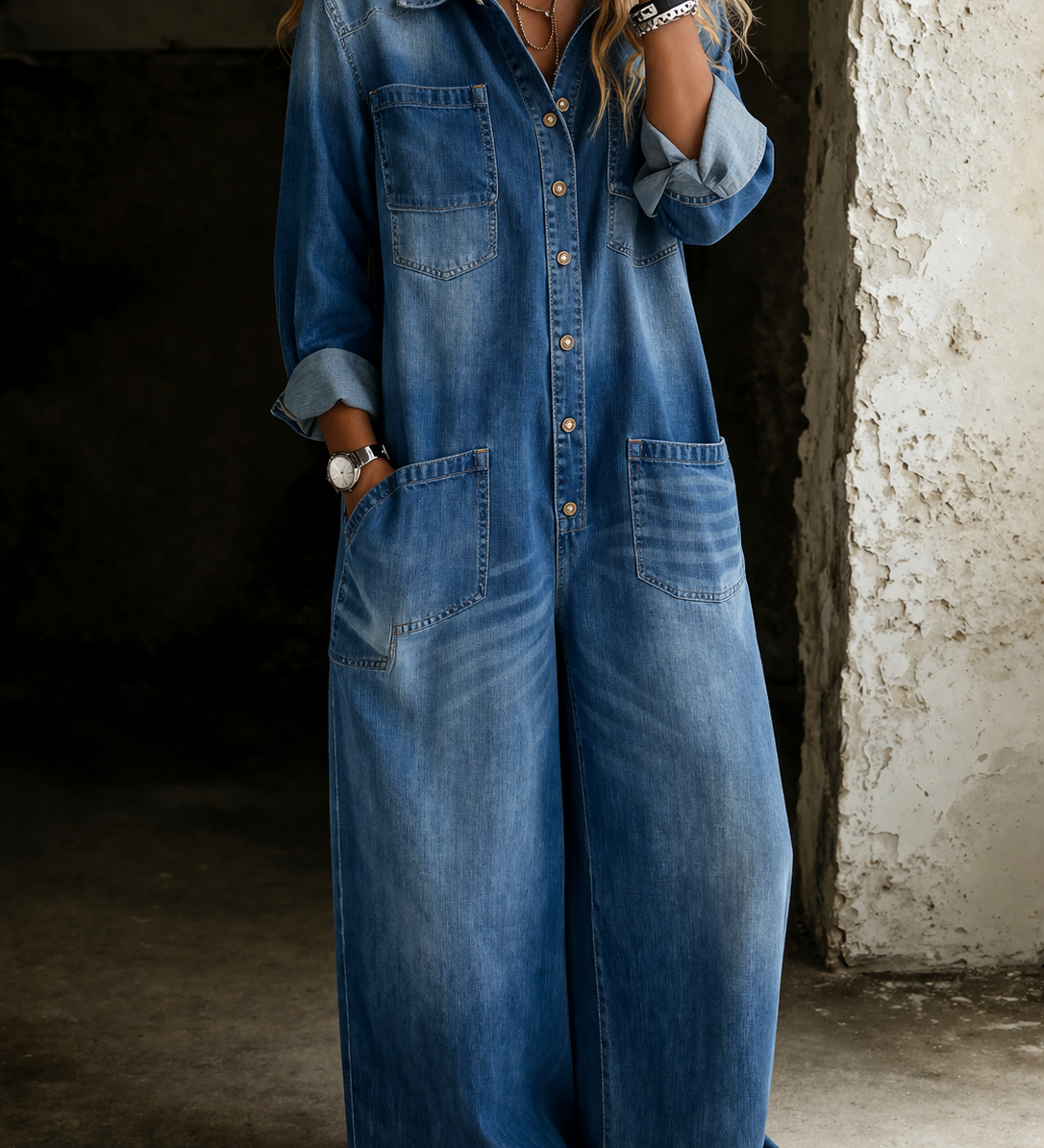 Komfortiškas Kasdienis Jumpsuit