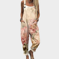 Patogus Raštuotas Jumpsuit (Bežinė)