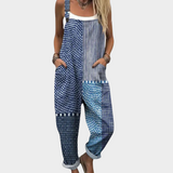 Patogus Raštuotas Jumpsuitas (Mėlyna)