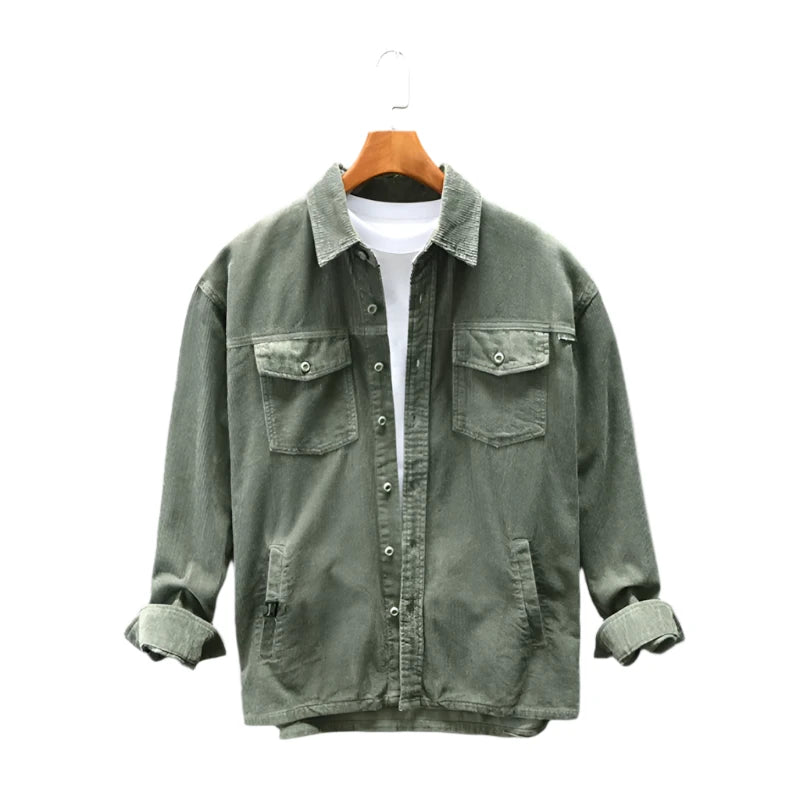 Textured Surface Corduroy Shirt