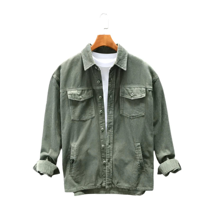 Textured Surface Corduroy Shirt