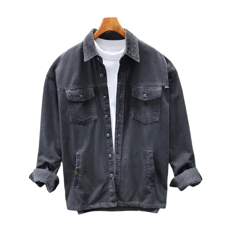 Textured Surface Corduroy Shirt