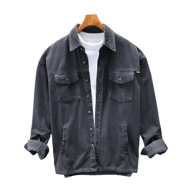 Textured Surface Corduroy Shirt