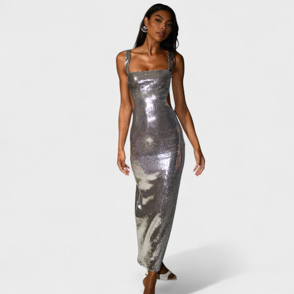 Sparkling Silver - Evening Dress