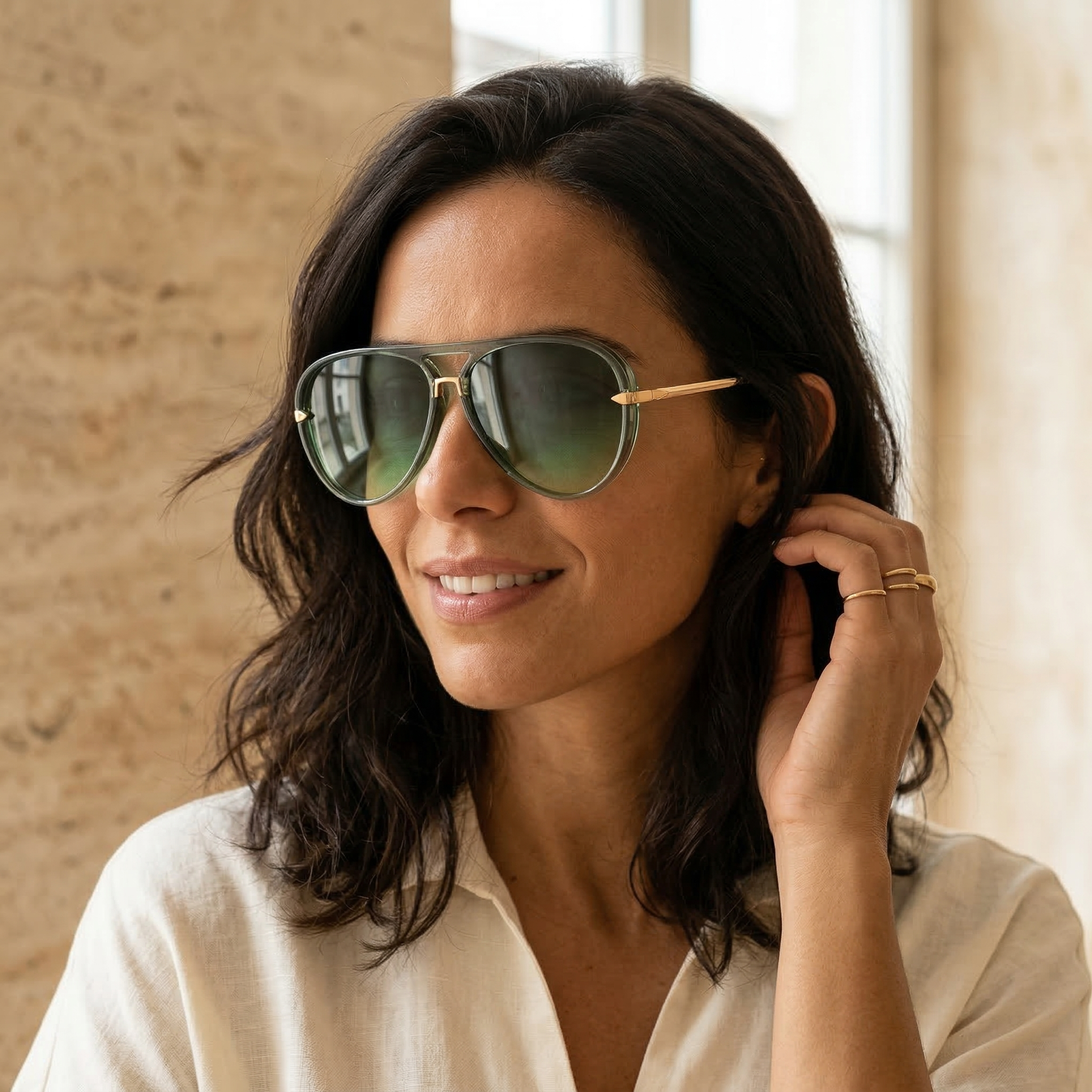 Aviator Style Sunglasses