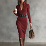 Midi Slim-Fit Dress