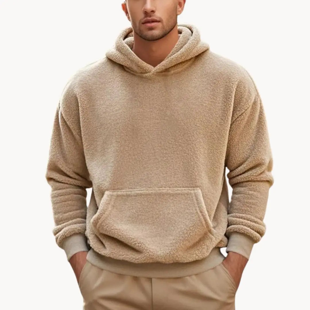 Fleece Blend Hoodie with Hood