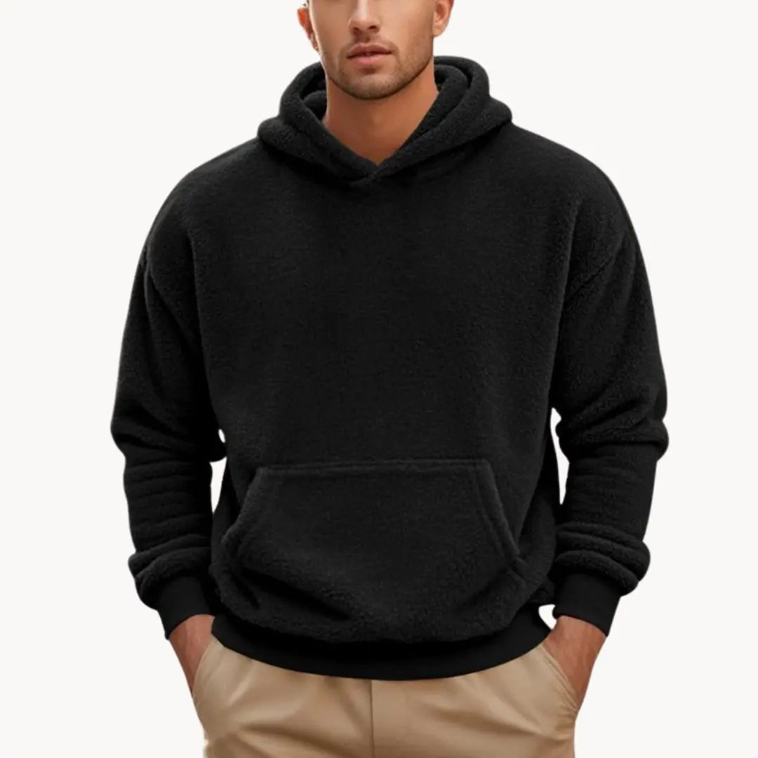 Fleece Blend Hoodie with Hood