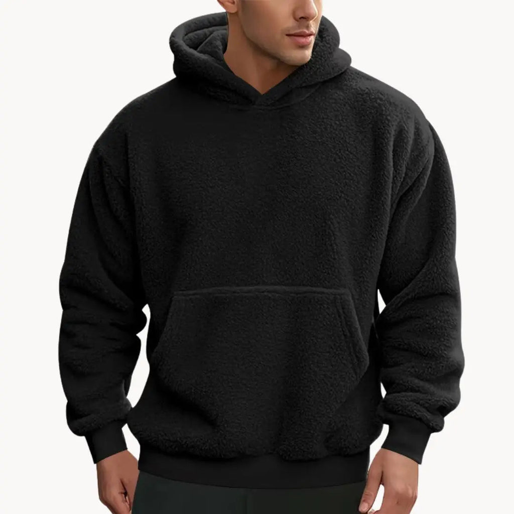Fleece Blend Hoodie with Hood