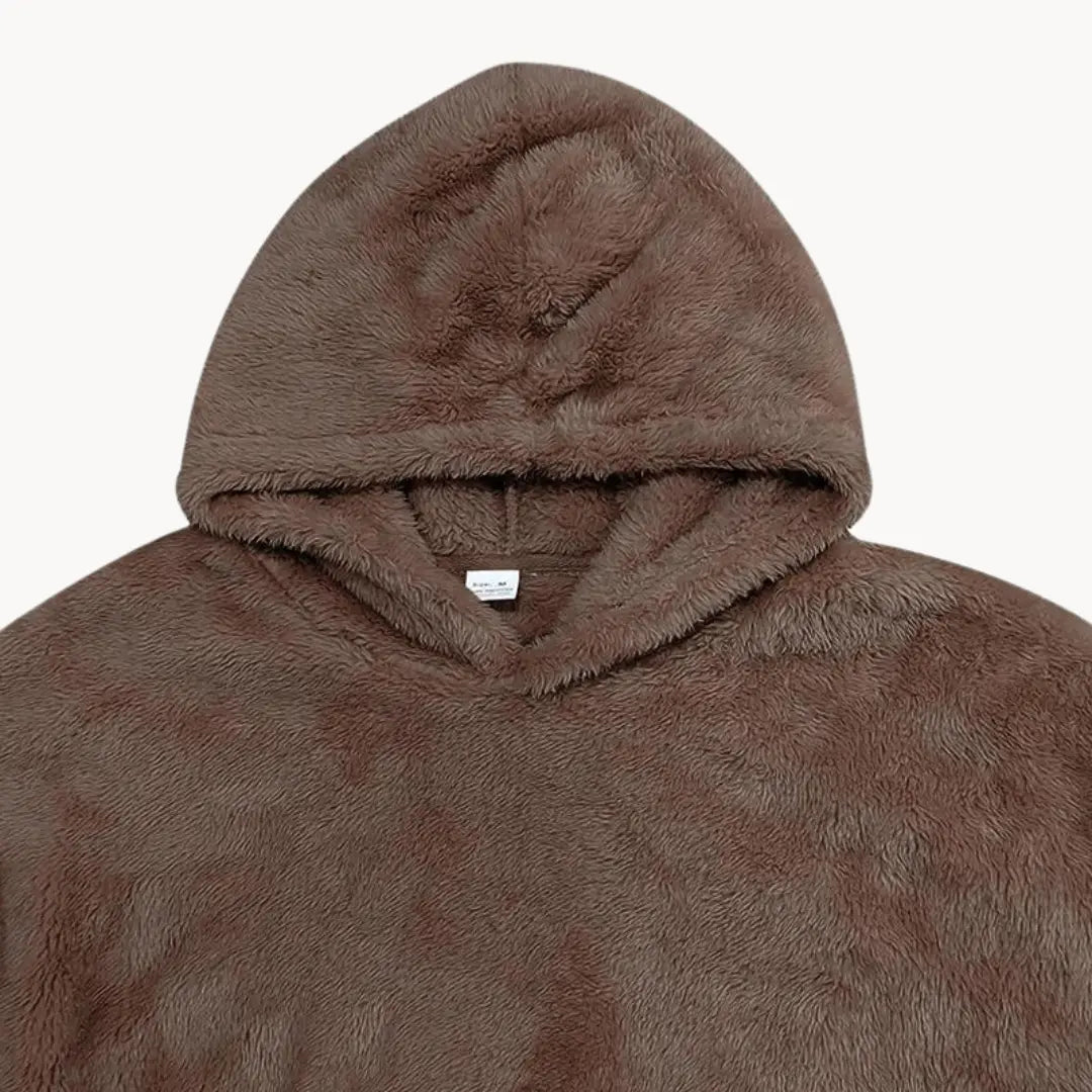 Fleece Blend Hoodie with Hood