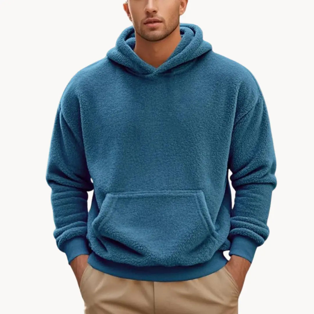 Fleece Blend Hoodie with Hood
