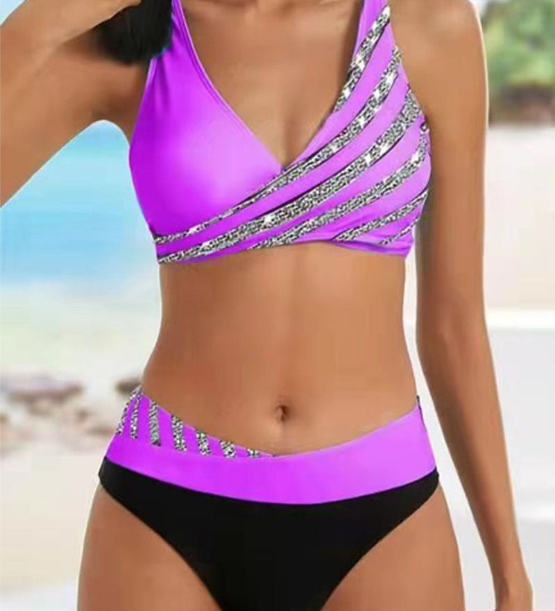 Spalvingas Bikini Šiltomis Atspalviais