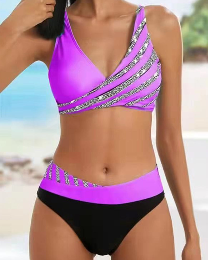 Spalvingas Bikini Šiltomis Atspalviais