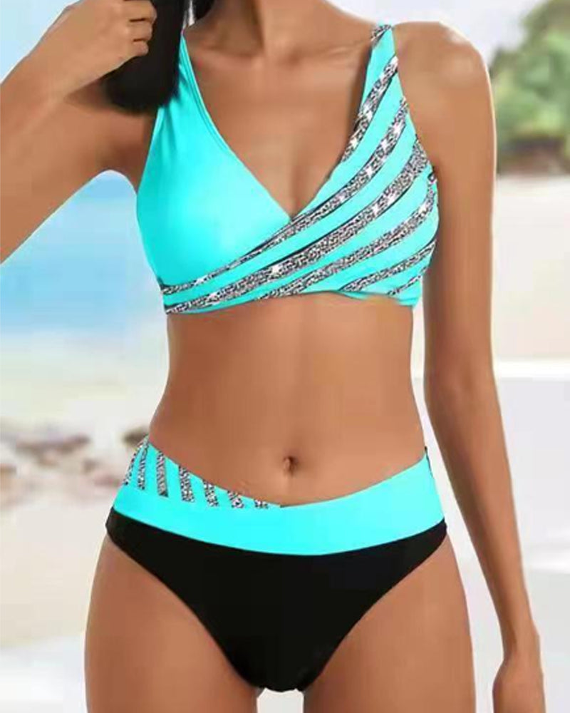 Spalvingas Bikini Šiltomis Atspalviais
