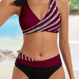 Spalvingas Bikini Šiltomis Atspalviais