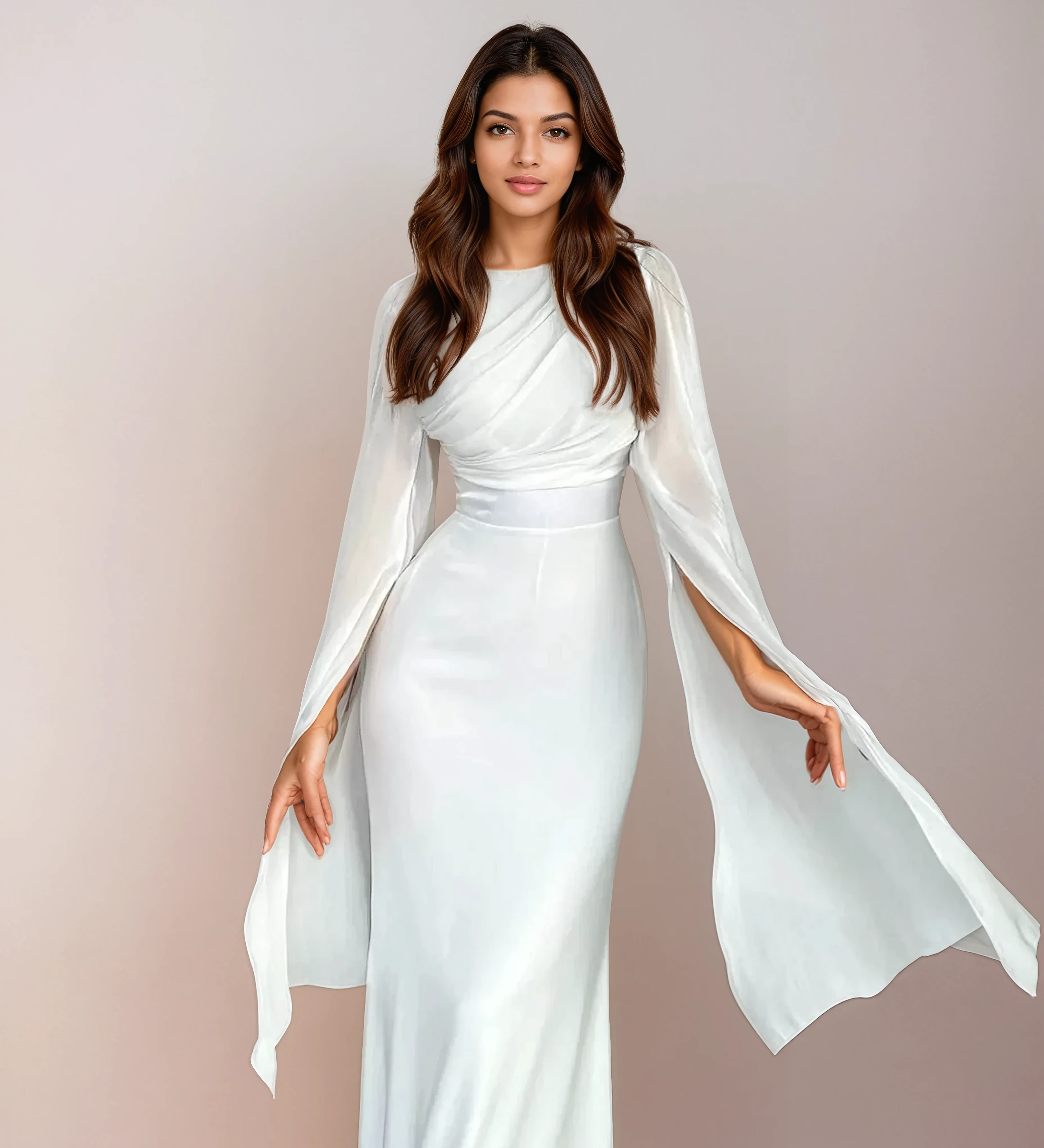 Long Satin Dress