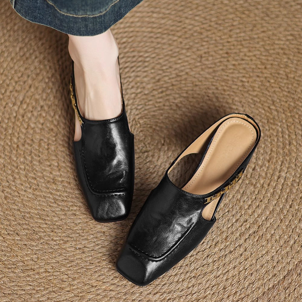 Avella Leather Slippers
