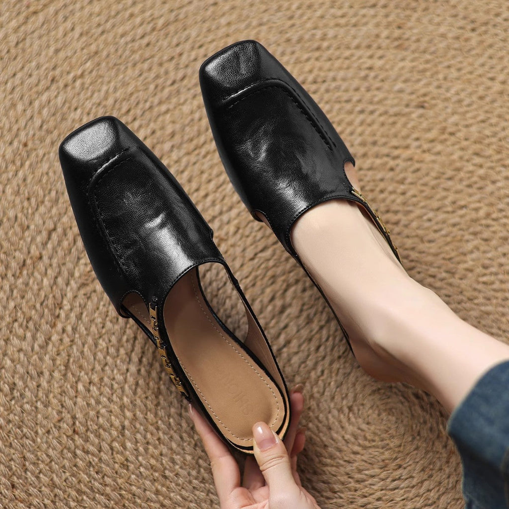 Avella Leather Slippers