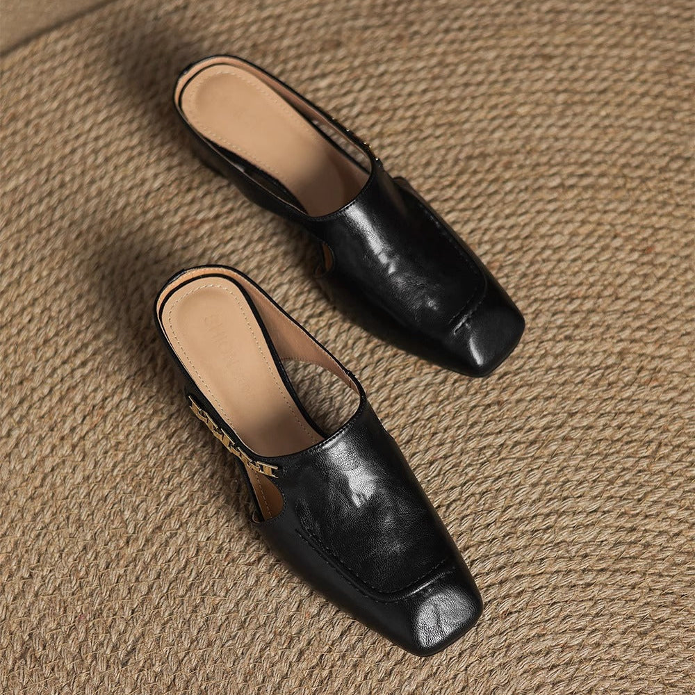 Avella Leather Slippers