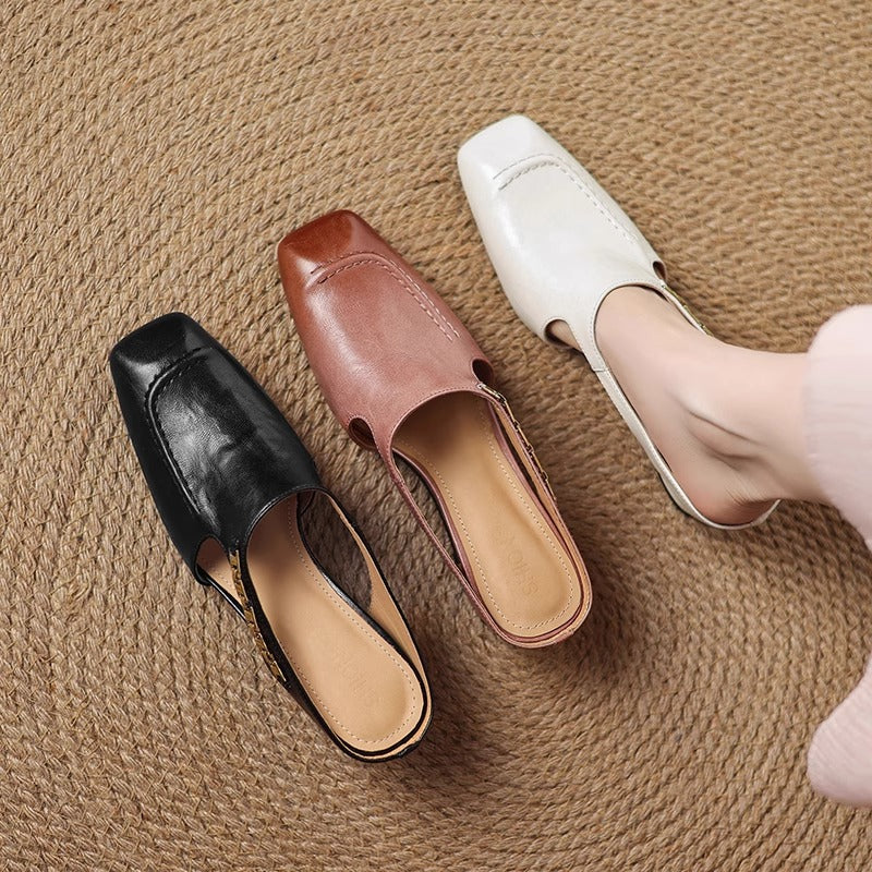 Avella Leather Slippers