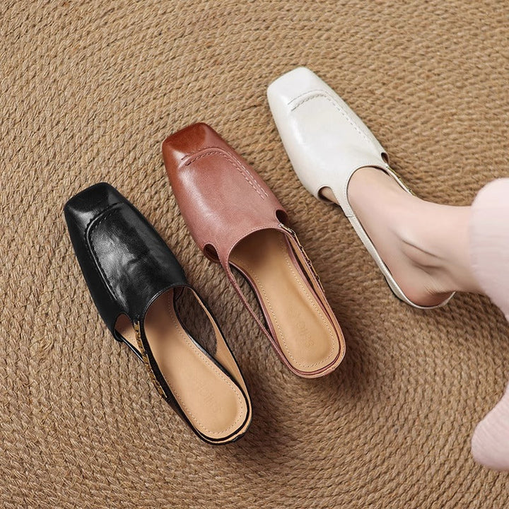 Avella Leather Slippers