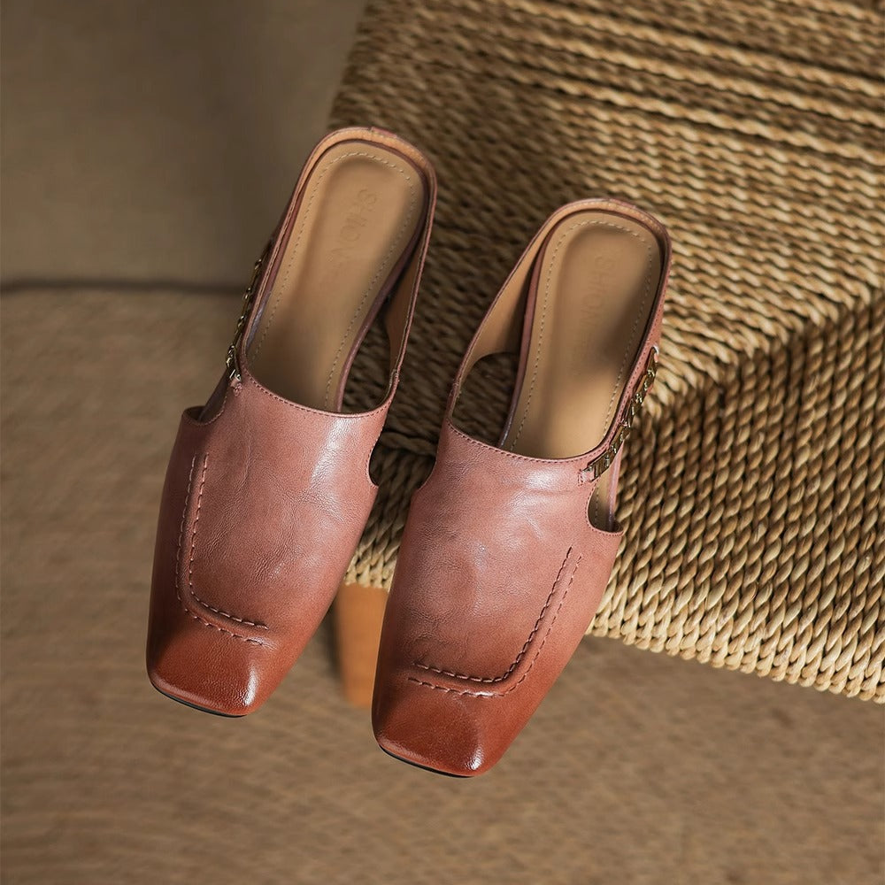 Avella Leather Slippers