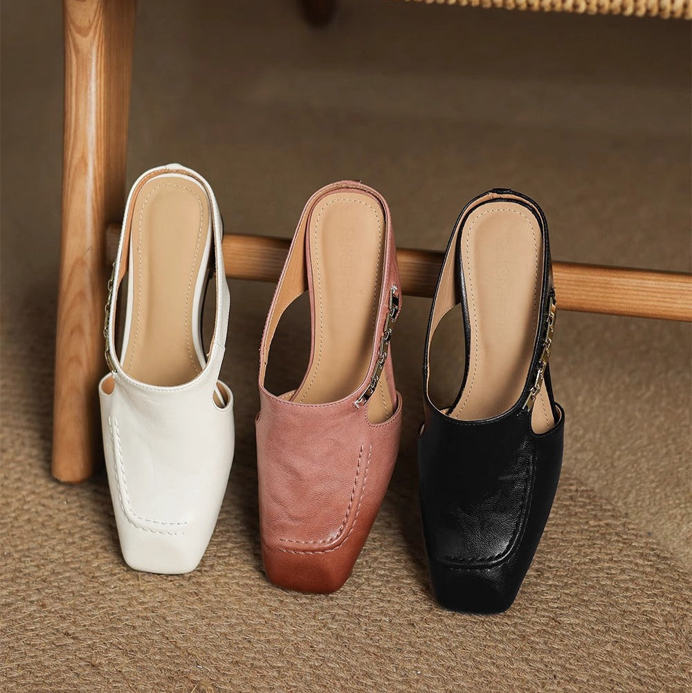 Avella Leather Slippers